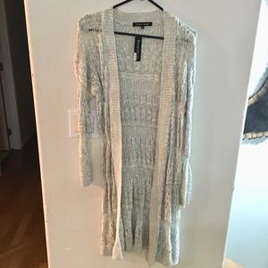 Gray cardigan by Sweet Rain.